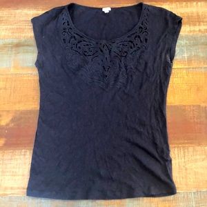 J. Crew embroidered top